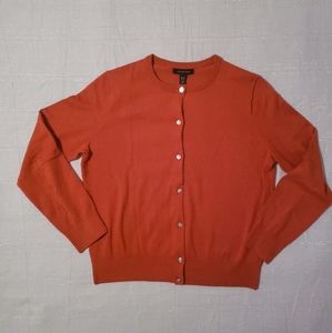 Land's End the Outfitters Orange Cardigan Size: MP